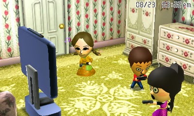 Miis playing Wii U in Tomodachi Life